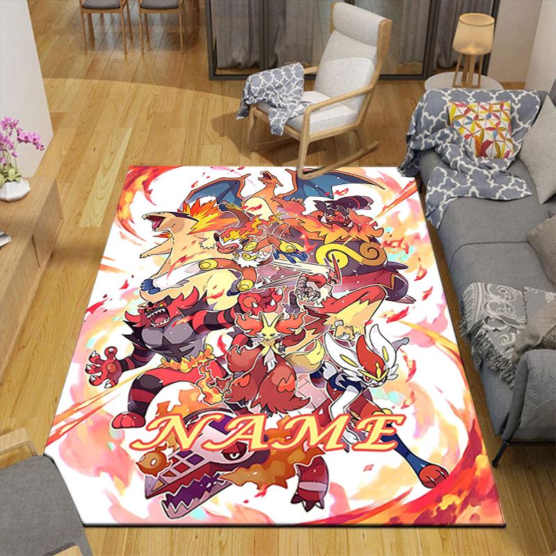 Custom 1Pc Pikachu Urban Warrior Rug Office Carpet Indoor Outdoor Entrance Doormat Nonslip Soft And Comfortable Living Room D2915209