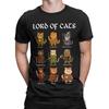 Lord of The Cats T Shirts Men Pure Cotton Funny TShirt Round Neck  Tees Short Sleeve Clothes Plus Size