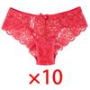 Embroidered Lace Panties Transparent Sexy Low Waist Underwear Ladies Girls Soft Breathable Briefs