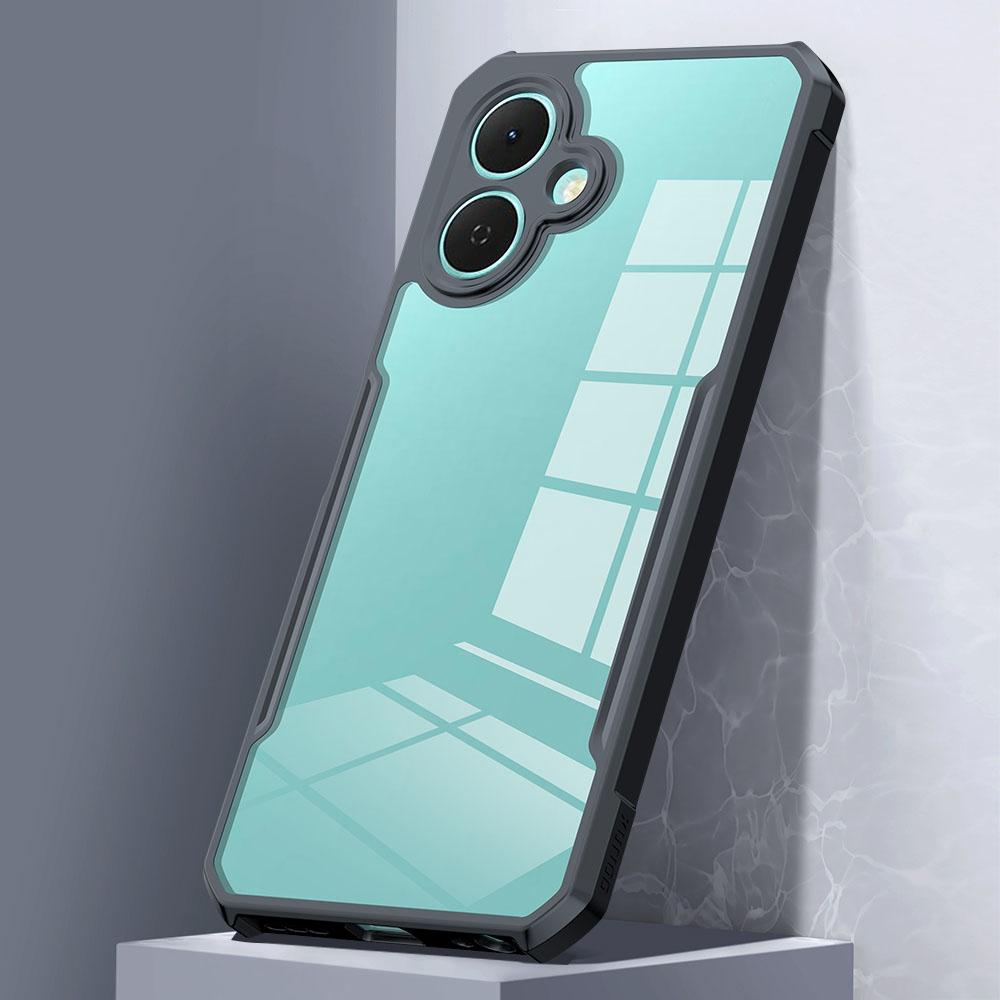 XUNDD For TECNO Spark Go 2 4G/Pop 10 Case Dropproof TPU+Acrylic Clear Back Phone Cover