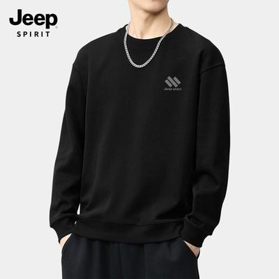 JEEP SPIRIT Herren Rundhals Casual Sweatshirt