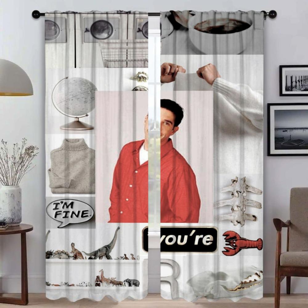 Coffee Cup Cake Candy Modern Hall Curtains For Living Room Kitchen Boy Girl Bedroom Long Curtain For Windows Cortinas Home Decor