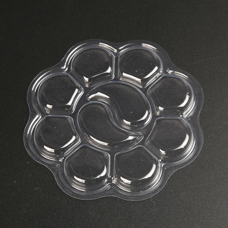 20Pcs Disposable Gouache Oil Painting Palette Plum Blossom Shape Painting Art Palette Washable Watercolor Paint Palette