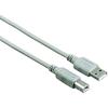 Kabel USB 2.0 A-B - HAMA - 1,5M - Černý - Kompatibilní s flash paměťmi - Přenos 480 Mbps