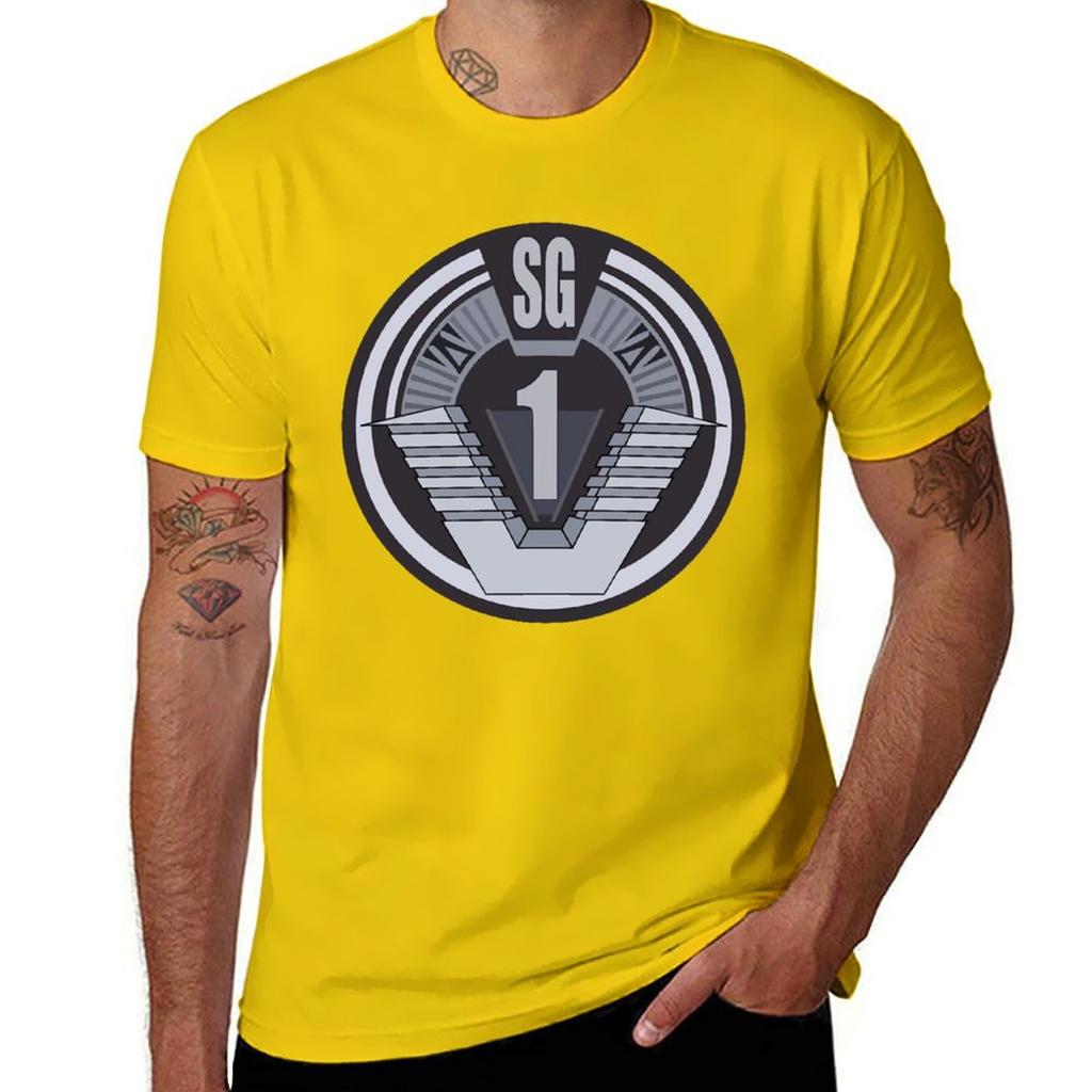 Stargate Sg Badge T-Shirt Luxury T-shirt Graphic Tee Shirt T-shirts Oversize Clothing for Men