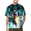 2024 Summer Men New Hot Anime Goku Vegeta All Over Print Cosplay Men Street T-Shirts Unisex Top Short Sleeve