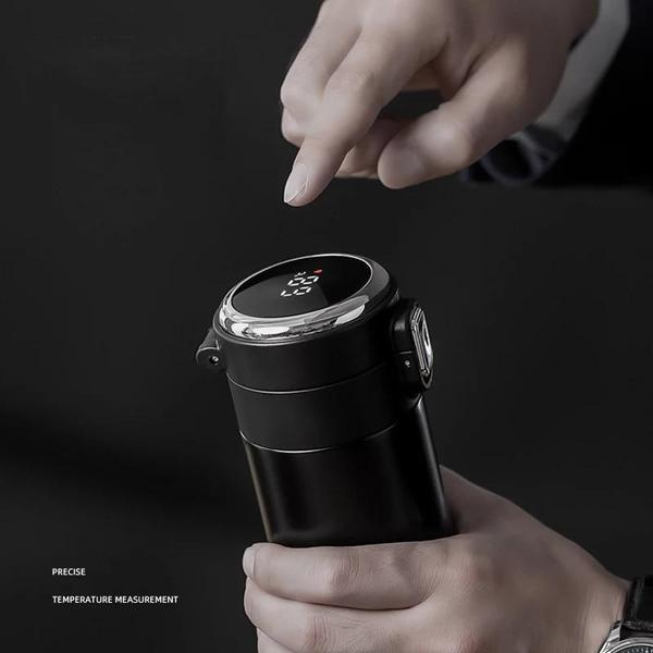 420ml Stainless Steel Temperature Display Thermal Mug Smart Thermos Bottle