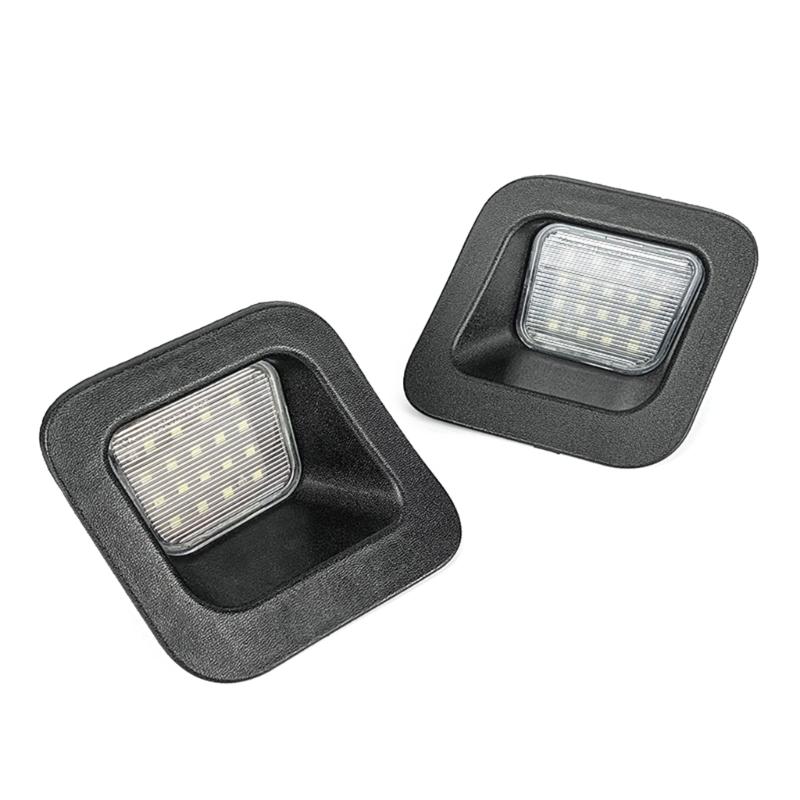 

6000K White LED License Plate Lamps PC LED License Plate Light Assembly LED License Plate Lighting Pair for Car 1500 1
