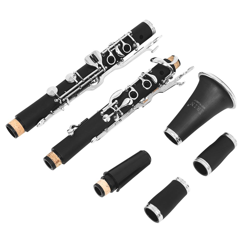 Bb Clarinet 17 Keys 6 Rings Bakelite Blackwinds Professional Clarinet Set Woodwind Instruments Double Regulator with Sax Case