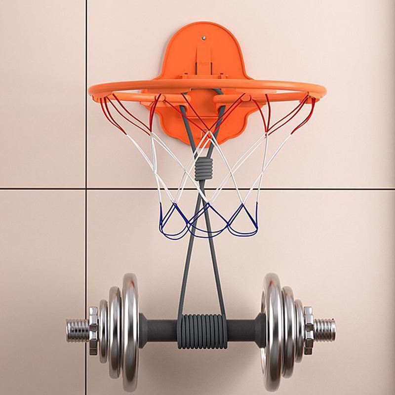 Indoor Basketball Hoop 32cm Dribbling Silent Basketball Training Hoop Noiseless Bouncing Foldable Wall-Mounted Outdoor Toys