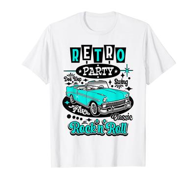 Camiseta Rockabilly Vintage Anos 50 Música Doo Wop Retro Rock and Roll Anos 60
