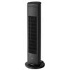 TWINBIRD Tower Swings Left and 3 Wind Speed Remote Cleanable Removable Fan, Black, Tower-type Fan, Right, Settings, Timer, Control, Filter, Washable,