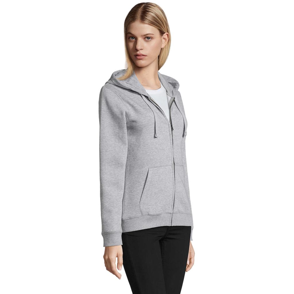 Womens/Ladies Spike Heather Full Zip Hoodie