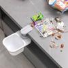 Nordic Style Under Table Multifunctional Rotatable Hidden Trash Can Dustbin Trash Tray Waste Bin