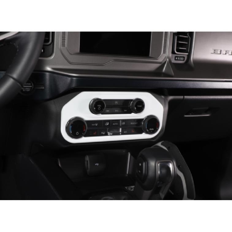 Air Conditioner Switch Panel Trim Cover Accessories White For Ford Bronco 21-25