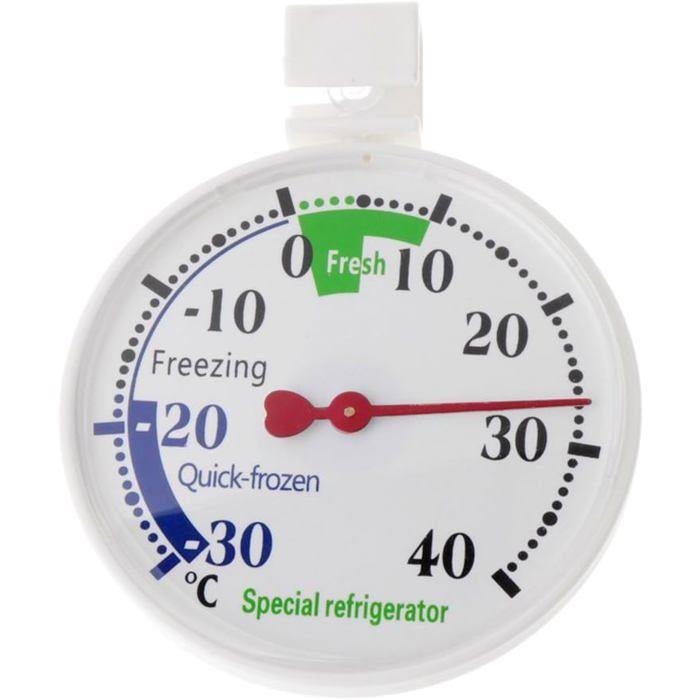 Thermomètre - AIMOONSA - pour réfrigérateur/congélateur - Plage -40°C à 30°C - Précision ±1°C