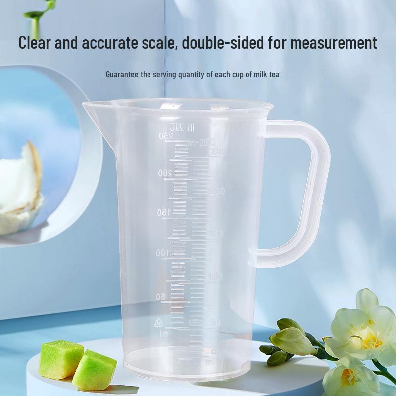 Large-Capacity Food-Grade Measuring Cup with Scale - High Transparency for Milk Tea Shop