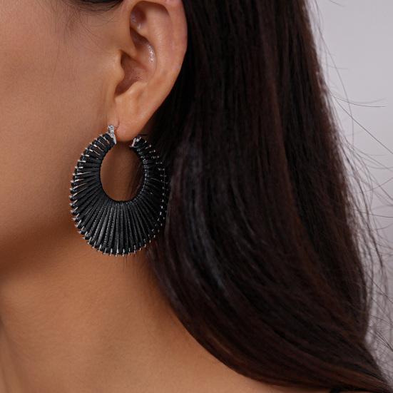 Boho Letnie Kolczyki Plażowe Kolczyki Koła z Sztucznej Skóry Geometryczne Kolczyki Koła dla Kobiet Biżuteria Wakacyjna Akcesoria Świąteczne