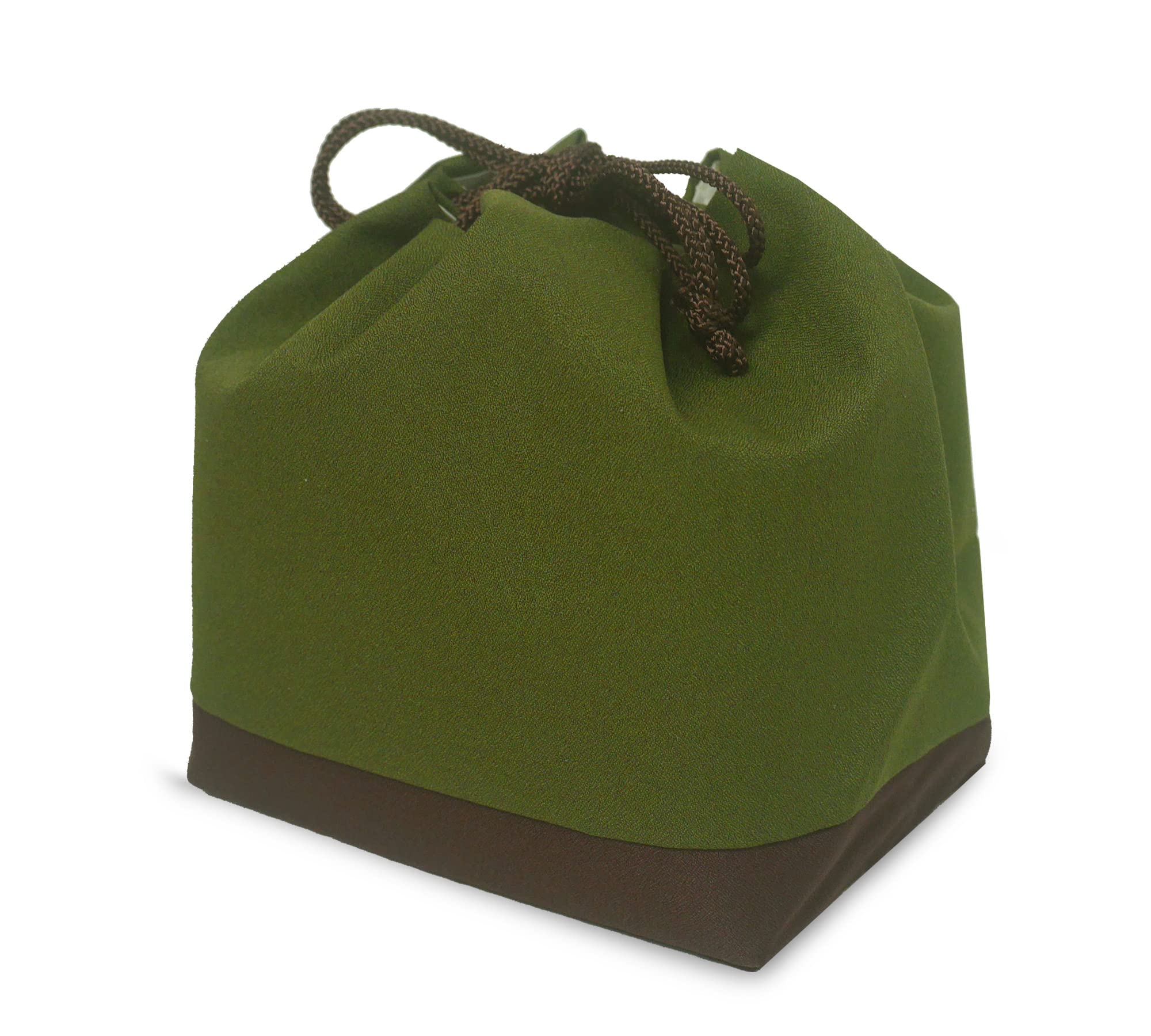 Drawstring Bag for Kimono and Hakama [NISHIORI] Graduation, Two-Tone (GREEN) зелёный