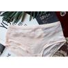 Large Hollow Briefs Mesh Mesh Mid Waist Women's Underwear Women's Ice Knickers Silk Lifting Buttocks Comfortable Women's Triangle Panties