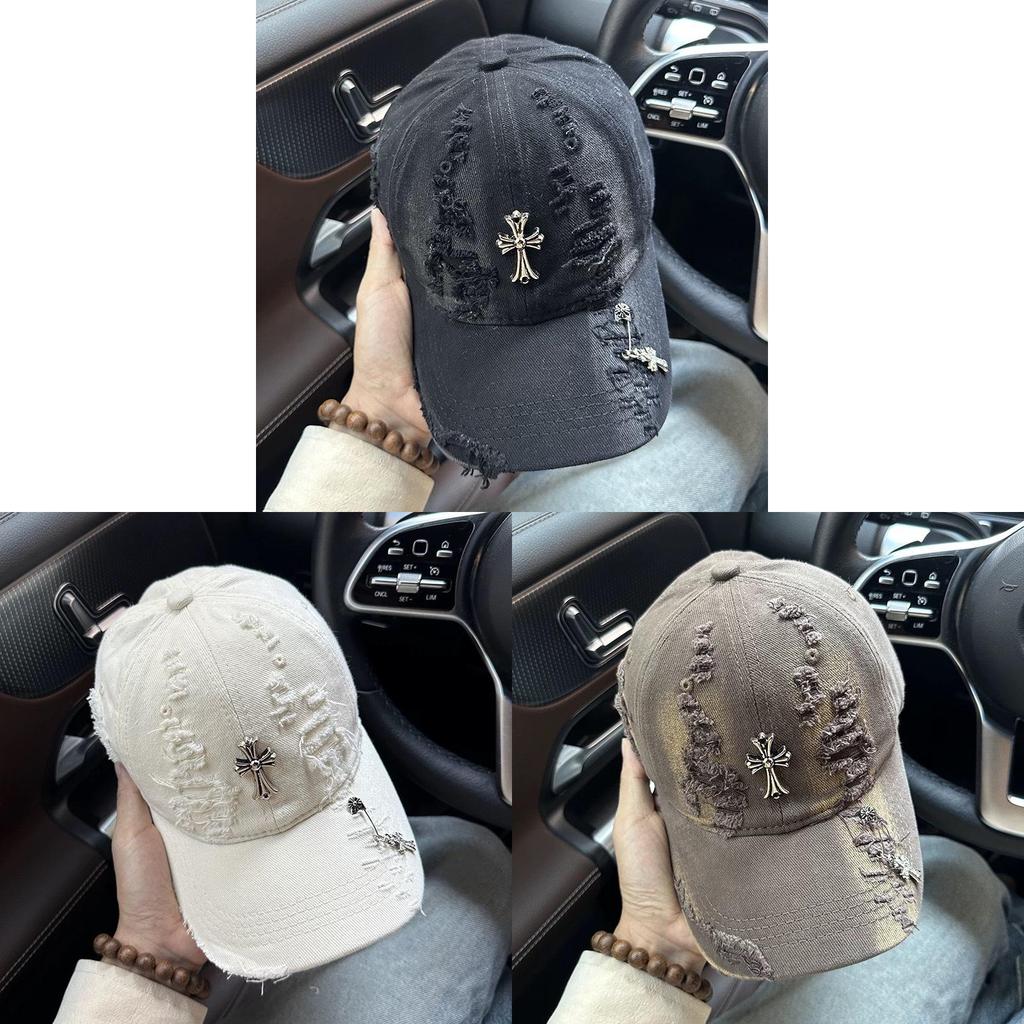 Casual Cross Embroidered Baseball Cap With Adjustable Fit For Men And Women