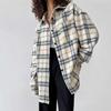 Retro Lazy Loose Plaid Shirt Women's 1116 Autumn and Winter Design Sense Oversize Outer Long-sleeved Shirt Women's Clothing