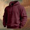 Men's Solid Color Sweatshirt Hoodie Men's Sports Large Size Casual Sweatshirt