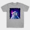Unisex Fashion TShirt Astronaut Cat Print TShirt Plus Size S-5XL T-Shirt 100%Cotton Tops O Neck Short Sleeve Tees