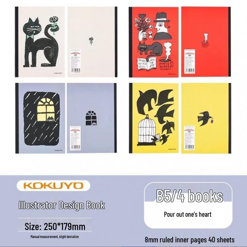 Kokuyo Limited Edition Wireless Binding Student Manuscript Notebook with Japanese Dowling Paper