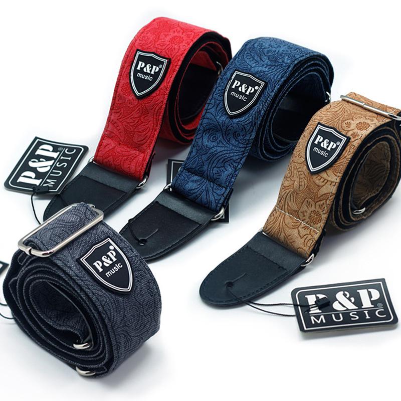 Regulowany Pasek do Gitary Poszerzany Pogrubiony Paski do Gitary Elektrycznej Basowej