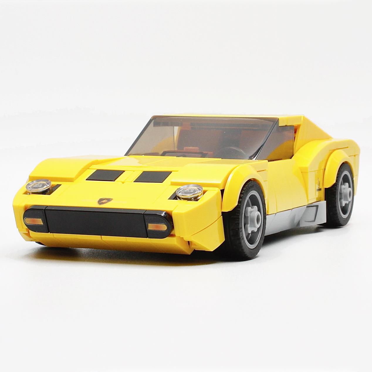 

(In Stock) MOC Building Blocks Compatible with 129796 Lamborghini Miura Supercar