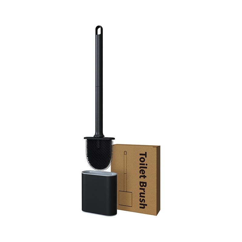 

Настенная щетка для чистки унитаза с держателем, набор силиконовых щеток для чистки унитаза, аксессуары для щеток для чистки ванной комнаты