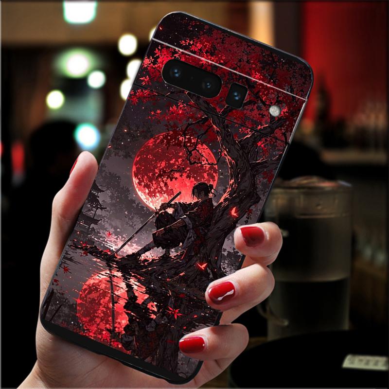 For Google Pixel 10 9 Pro XL Silicone Phone Soft Case For Google Pixel 9A 8A 7A 6A 5 Cover Shell Japanese Samurai Sword Anime