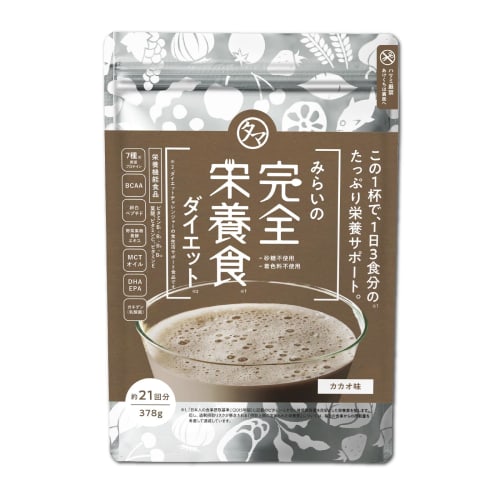 

Tamachan Shop Mirai Complete Nutrition Diet Cocoa Flavor 378g (approximately 21 servings) Nutritional support for a variety of occasions!!