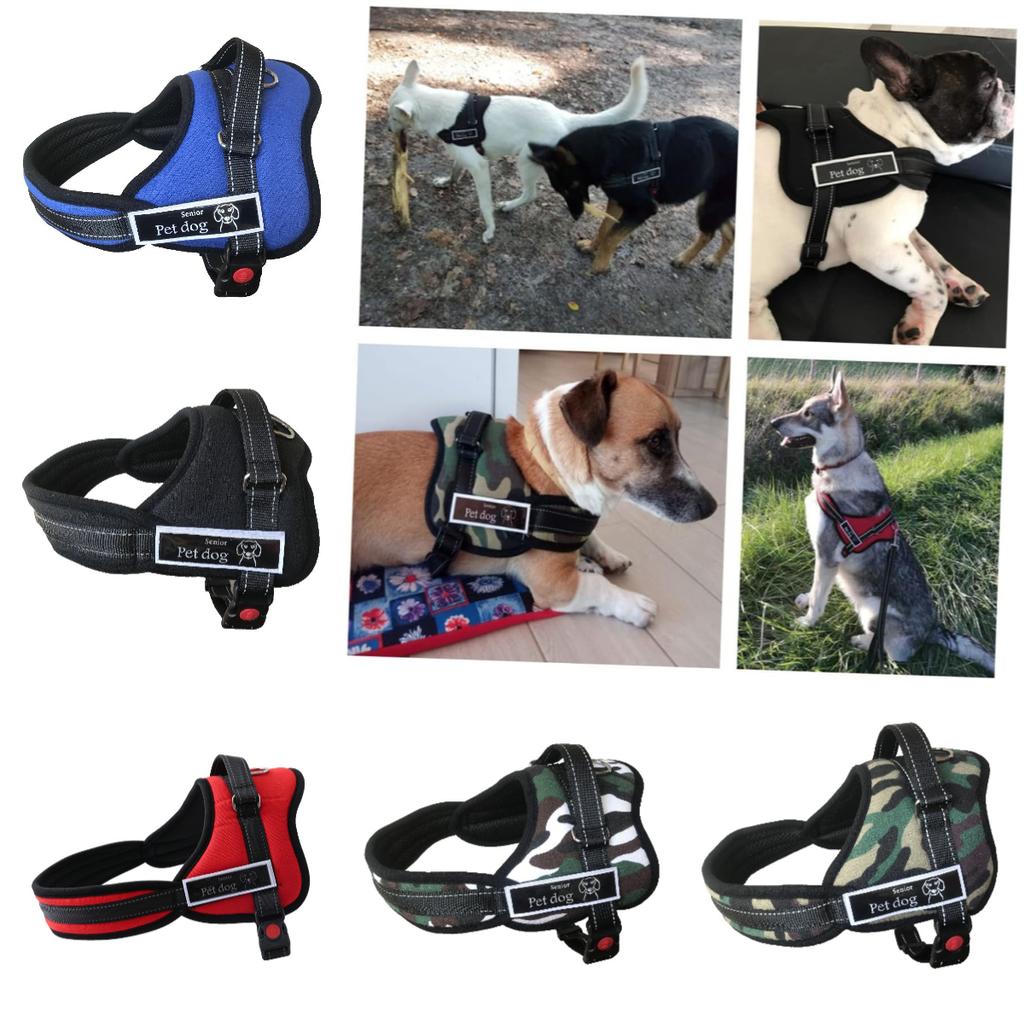 Dog Cloth Vest Chest Straps Pets Supplies Outdoor Breathable Medium Large Gifts