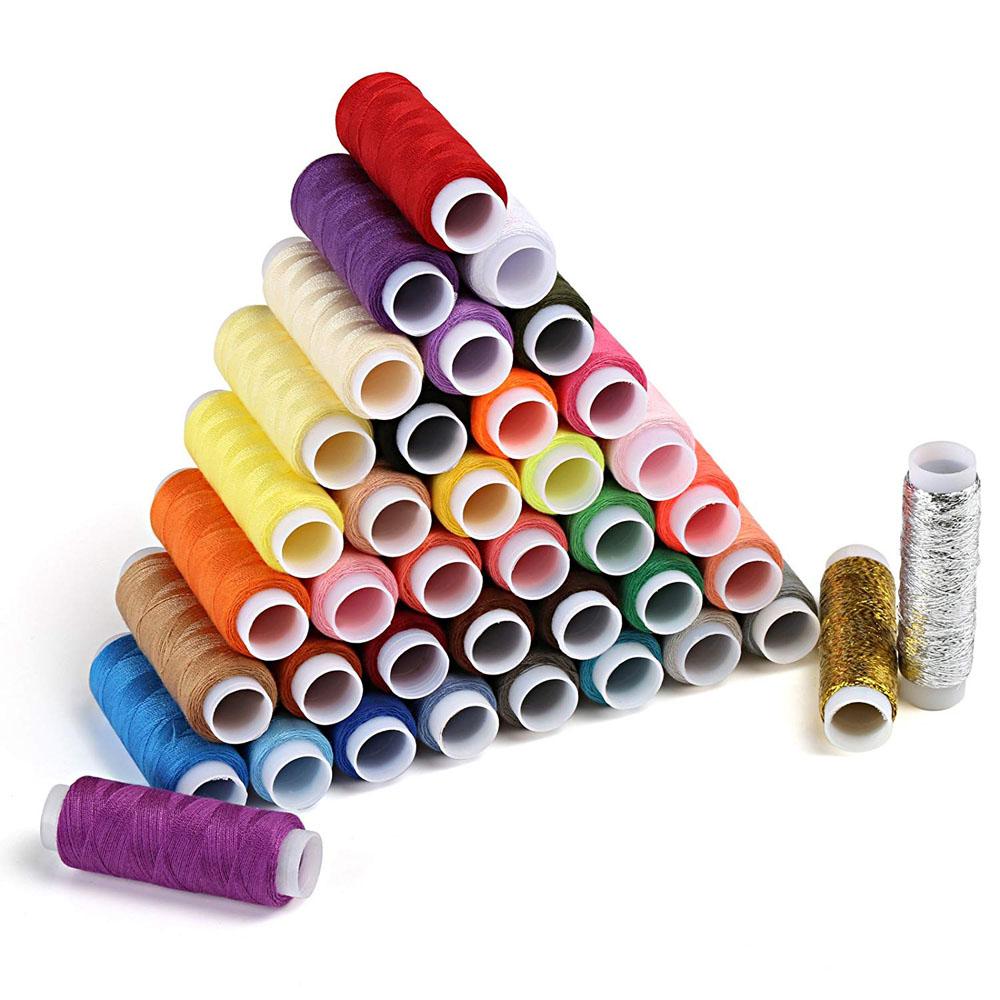 39 Colors Polyester Embroidery Machine Thread Kit 200 Yards Each Spool for Quilting Sewing Machines DIY Craft Sewing Threads