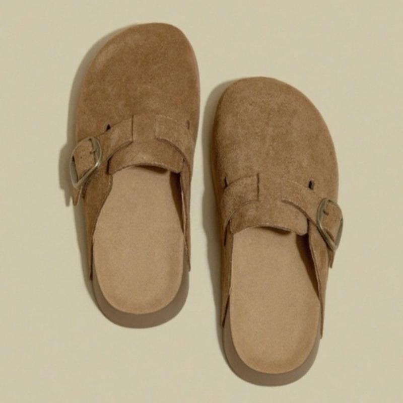 

Модные женские шлепанцы на платформе, модные замшевые туфли-мюли 2025, дизайнерские новые сандалии-слингбэки, осенние шлепанцы, повседневные сандалии для женщин 40 верблюд