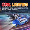 Remote Control Car, 1:18 Scale 2.4Ghz 4WD Drift Car with Spray and LED Lights, Racing Vehicle for Ki