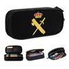 Custom Emblem Of The Spanish Civil Guard Pencil Cases for Large Storage Spanish Coat Of Arms Pen Box Bag School Supplies