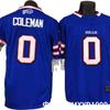 Buffalo Bills 0 Coleman Azul Camiseta de Fútbol Tercera Generación Bordada Uniforme Estilo NFL Hombre