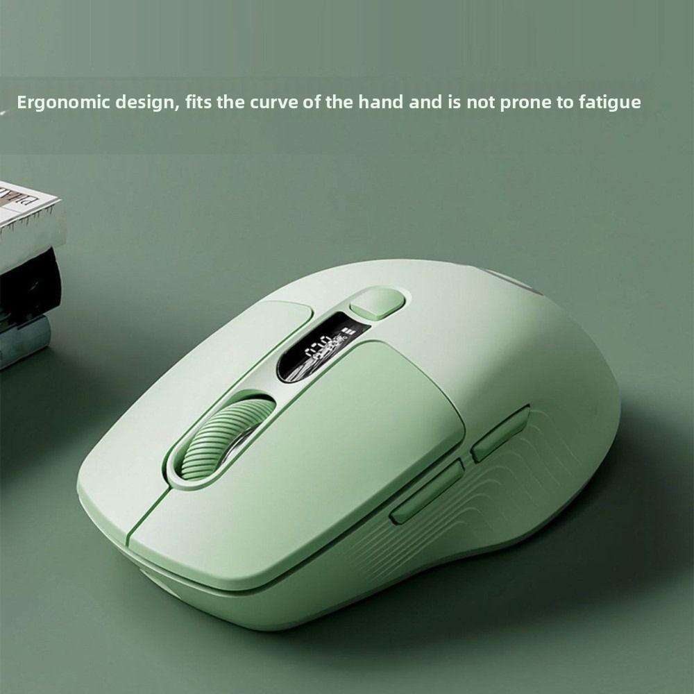 2.4G Laptop Wireless Mouse Screen Display Ergonomic Mouse Wireless Bluetooth Mouse  Office