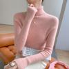 Ladies' Slim Fit Cashmere Sweater - Autumn/Winter High Neck Pullover Knitwear
