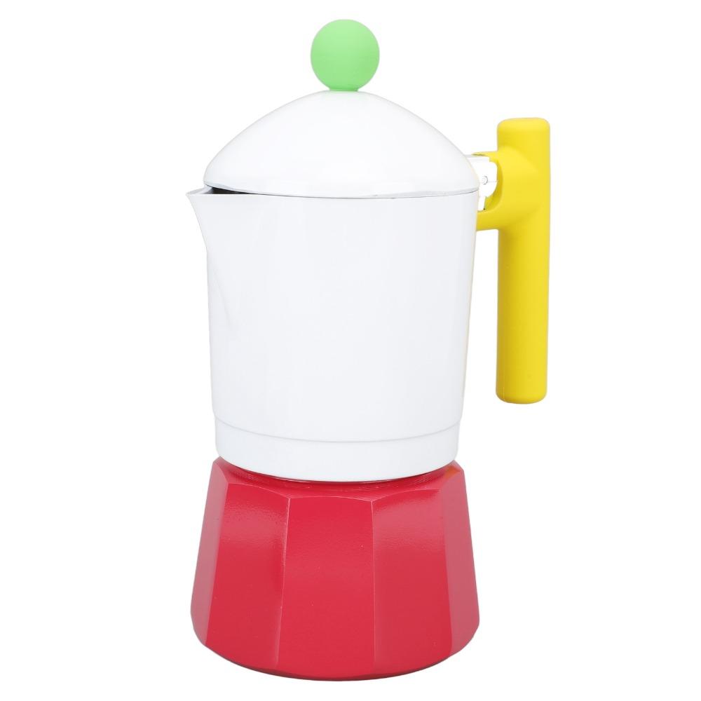 Aluminium Alloy Italian Coffee Percolator Colorful Moka Pot Coffee Maker Coffee Brewing