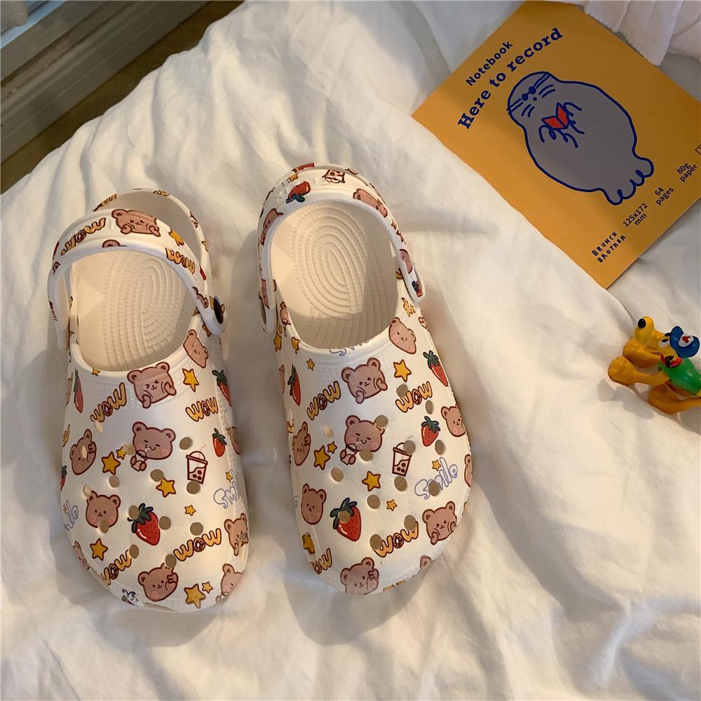 Fashion Slippers Casual Summer Women's Shoes Cover Toe Platform Shale Female Beach Slides Luxury Flat Sabot Fashion House Slippers Platf