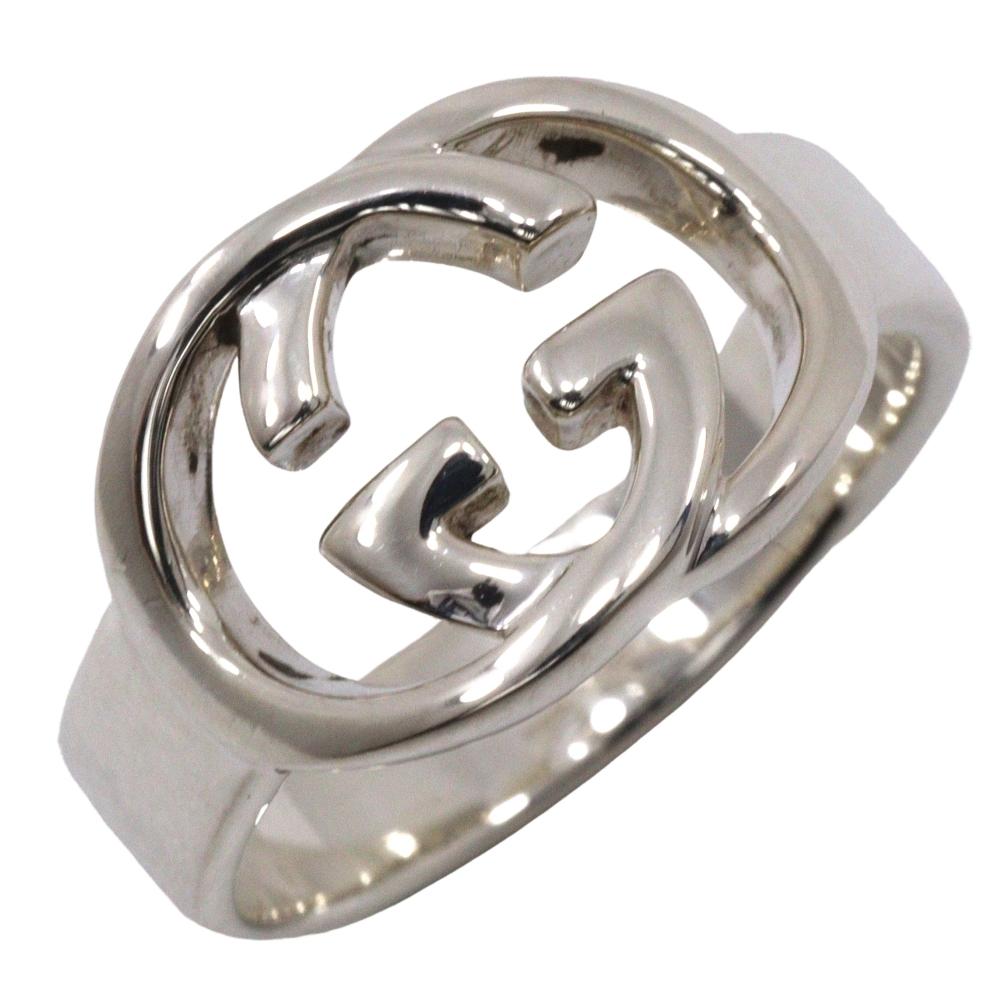

GUCCI Interlocking G Ring Silver925 #6.4(US Size) 4.6g Women Used
