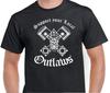 Gun Pistons Support Your Local Outlaws Biker Motorcycle MC Tee T Shirt Tee