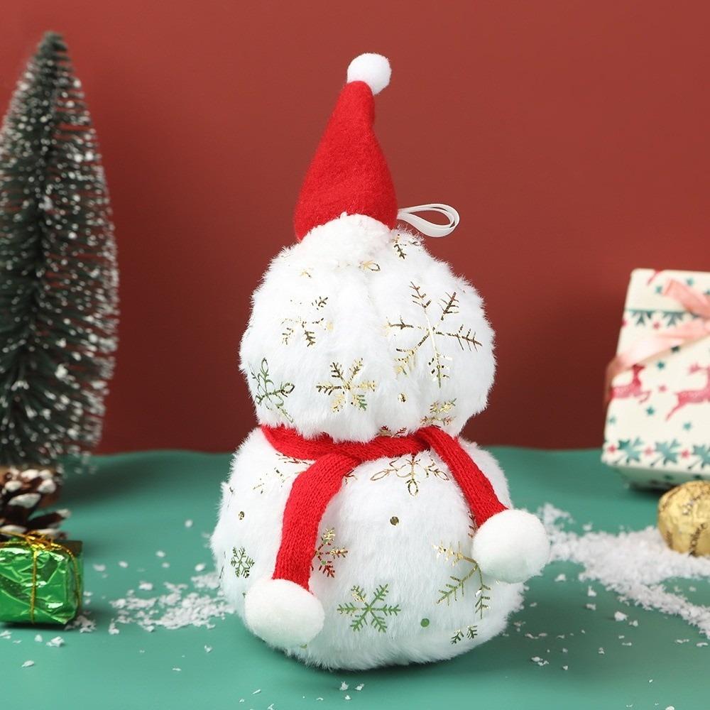 Portable Plush Snowman Doll DIY Christmas Snowman Candy Packagin Christmas Snowman Candy Bag