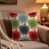 Fashion Art OOrla Kiely Flower Pillow Case Soft Plush Cushion Cover Double Print and Invisible Zipper for Sofa Home Car Use