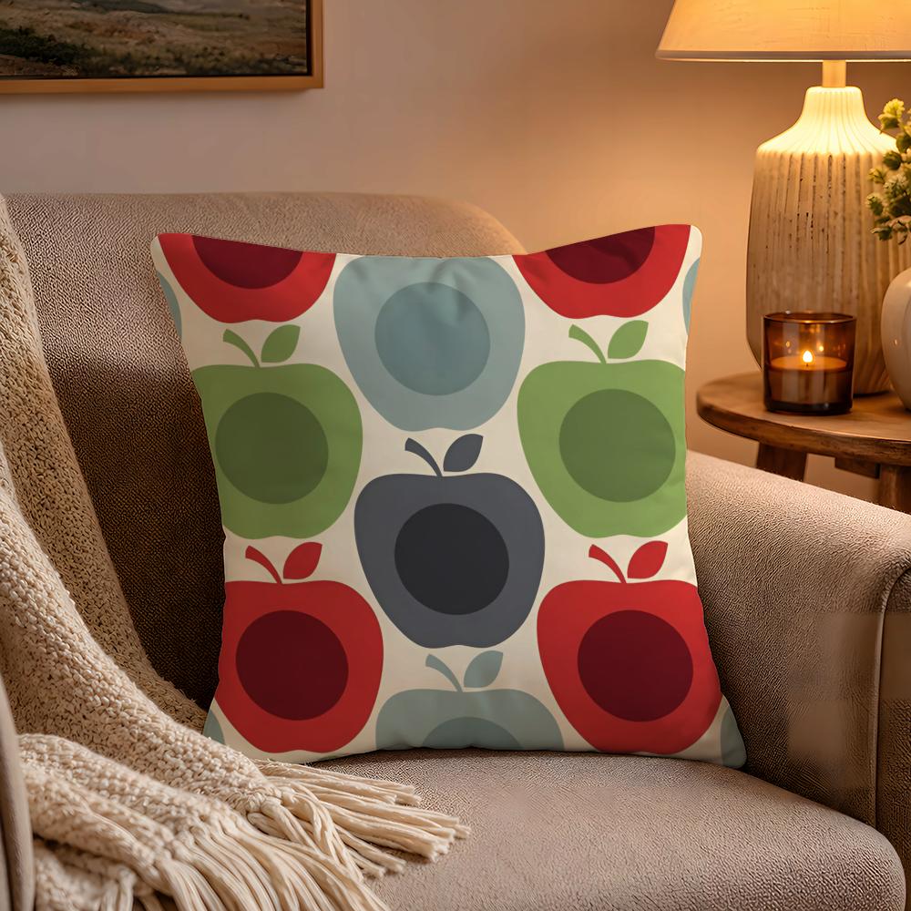 Fashion Art OOrla Kiely Flower Pillow Case Soft Plush Cushion Cover Double Print and Invisible Zipper for Sofa Home Car Use
