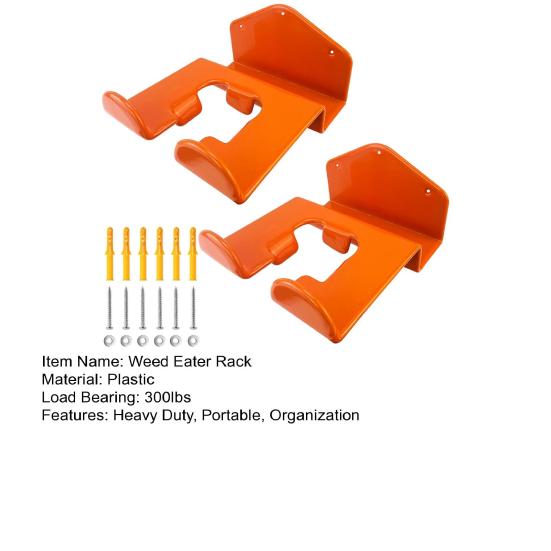 Yousheng Grass Trimmer Rack Wall Mount Weedeater Hanger Heavy Duty Steel Weed Wacker Hooks Garage Organizer for Hedge Trimmer Garden Power Tool